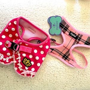 2 NEW Small dog harness both size L